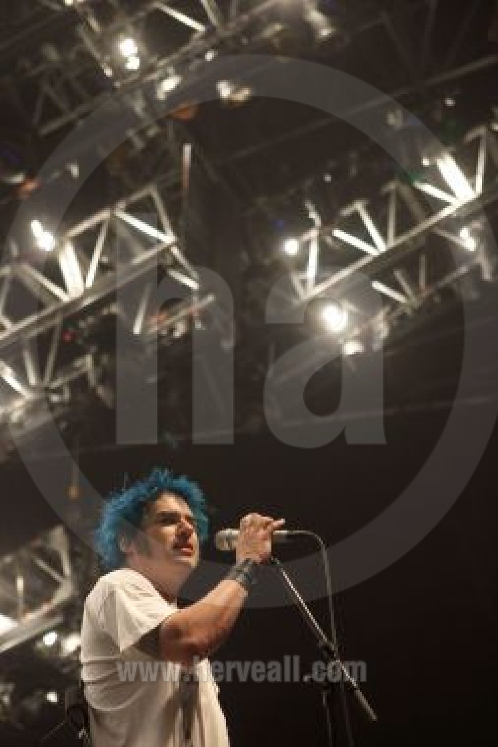 Fat Mike  of NOFX on stage