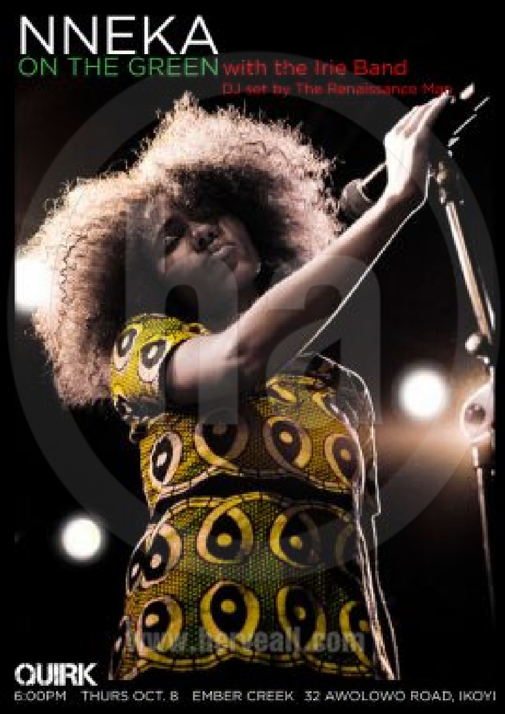 Affiche tourne Nigeria de Nneka