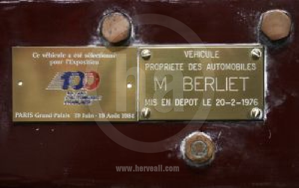 Plaque 100 ans automobile francaise 0075